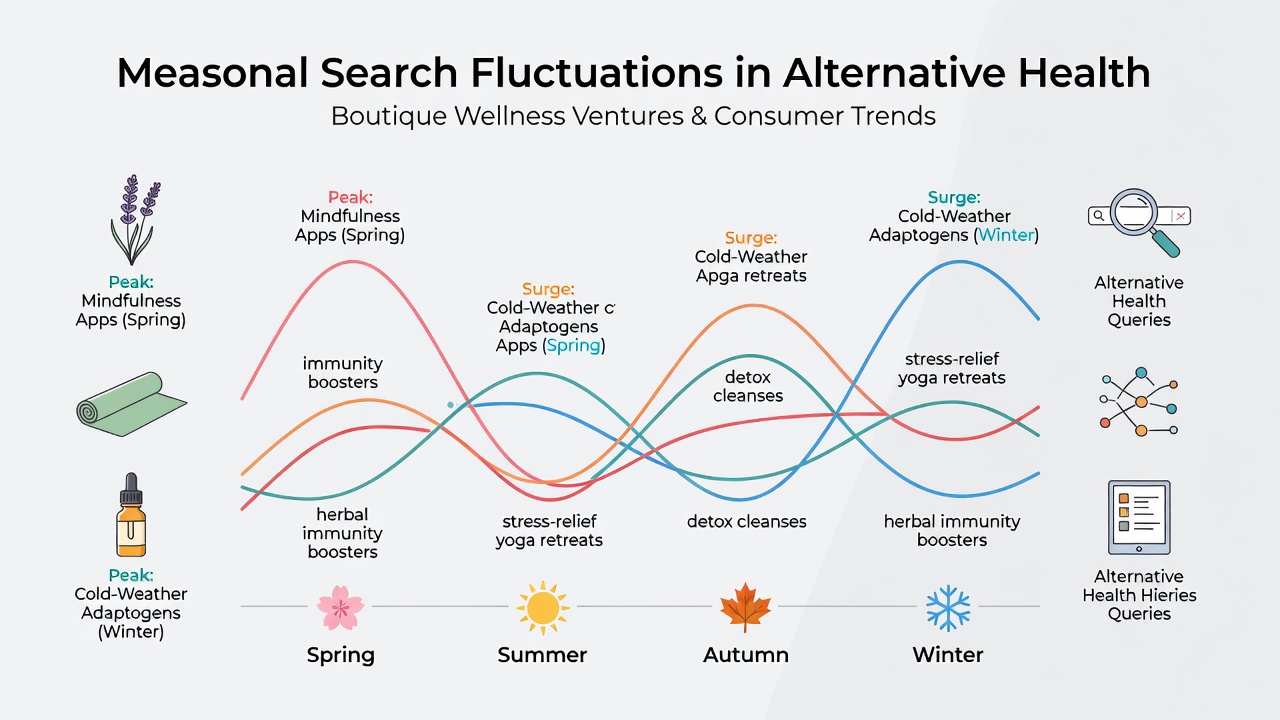 Mapping Seasonal Fluctuations in Consumer Search Patterns for Alternative Health Solutions from Boutique Wellness Ventures